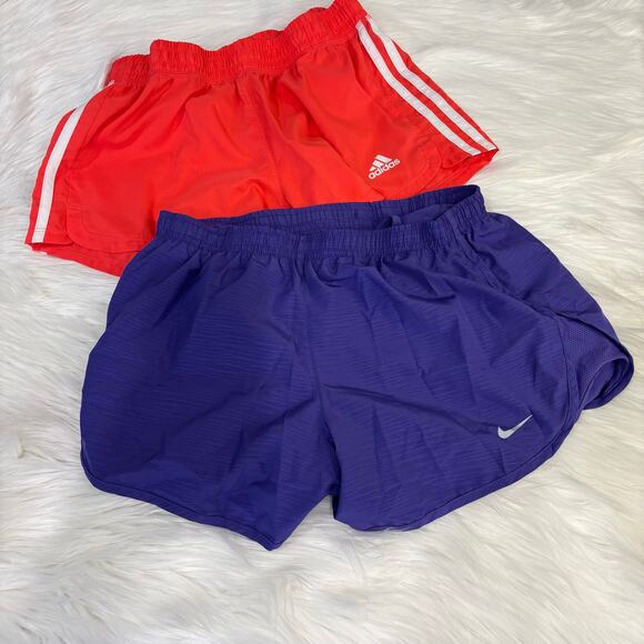 Women's Small Nike & Adidas Running Shorts - Picture 1 of 15